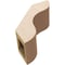 Ekena Millwork 5-inch W x 10-inch D x 10-inch H Carmel Rough Cedar Woodgrain TimberThane Knee Brace, Primed BRCUR05X10X10CARRCPR - alternate 3